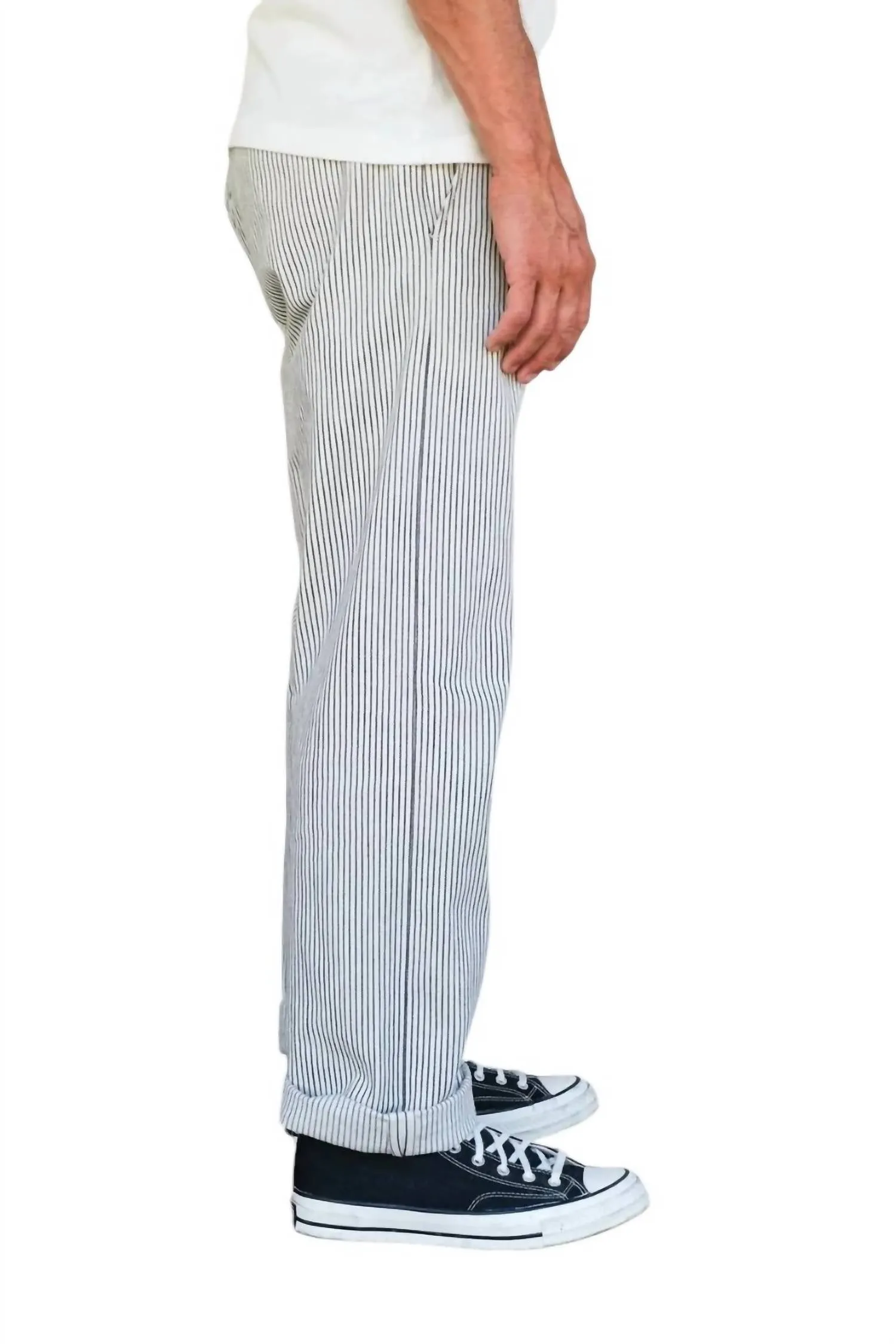 Deck Straight Leg Pants In Stripe