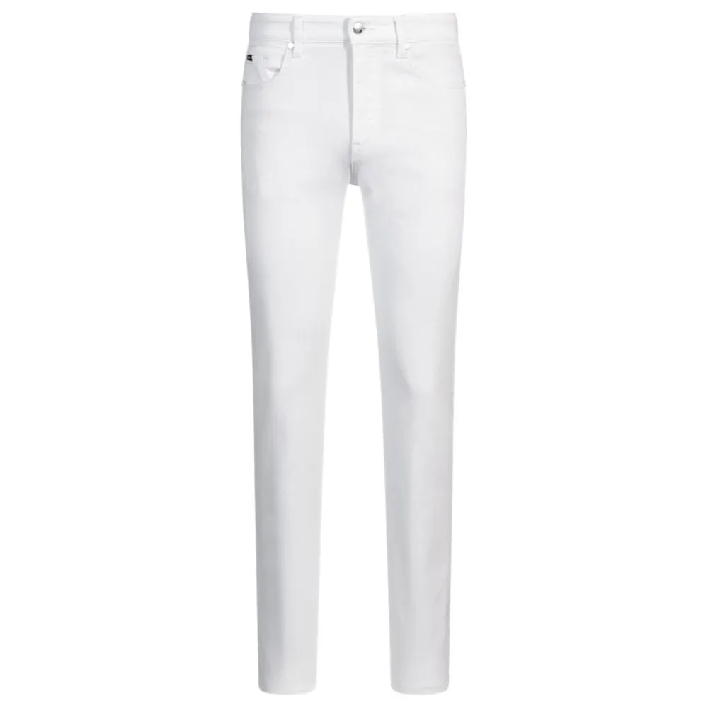 Delaware slim-fit jeans in white comfort-stretch denim