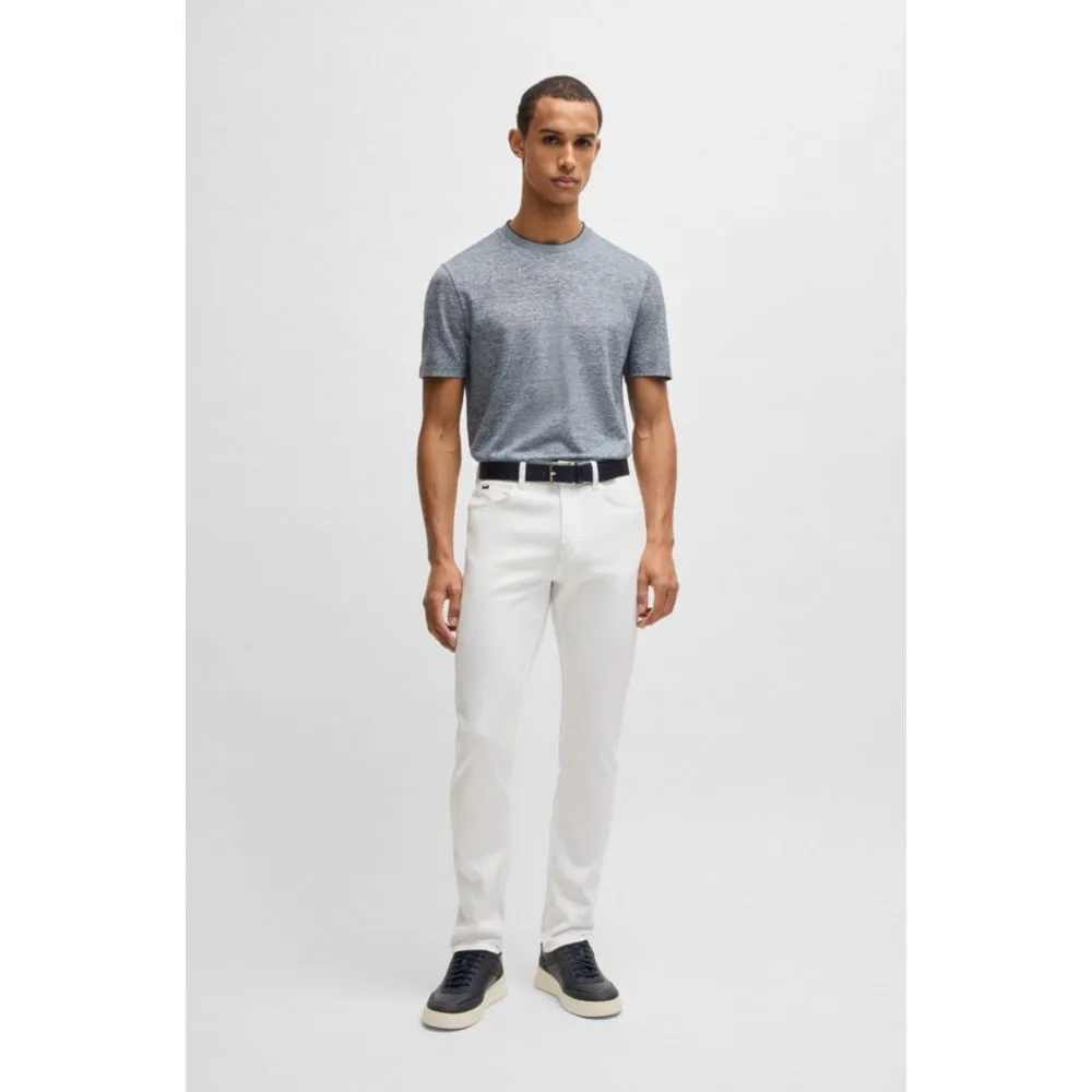 Delaware slim-fit jeans in white comfort-stretch denim