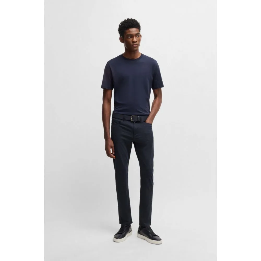 Delaware slim-fit trousers in two-tone stretch jersey