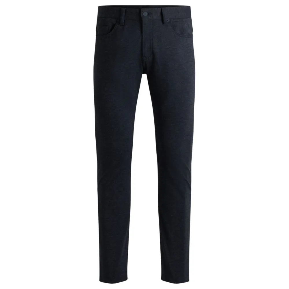 Delaware slim-fit trousers in two-tone stretch jersey