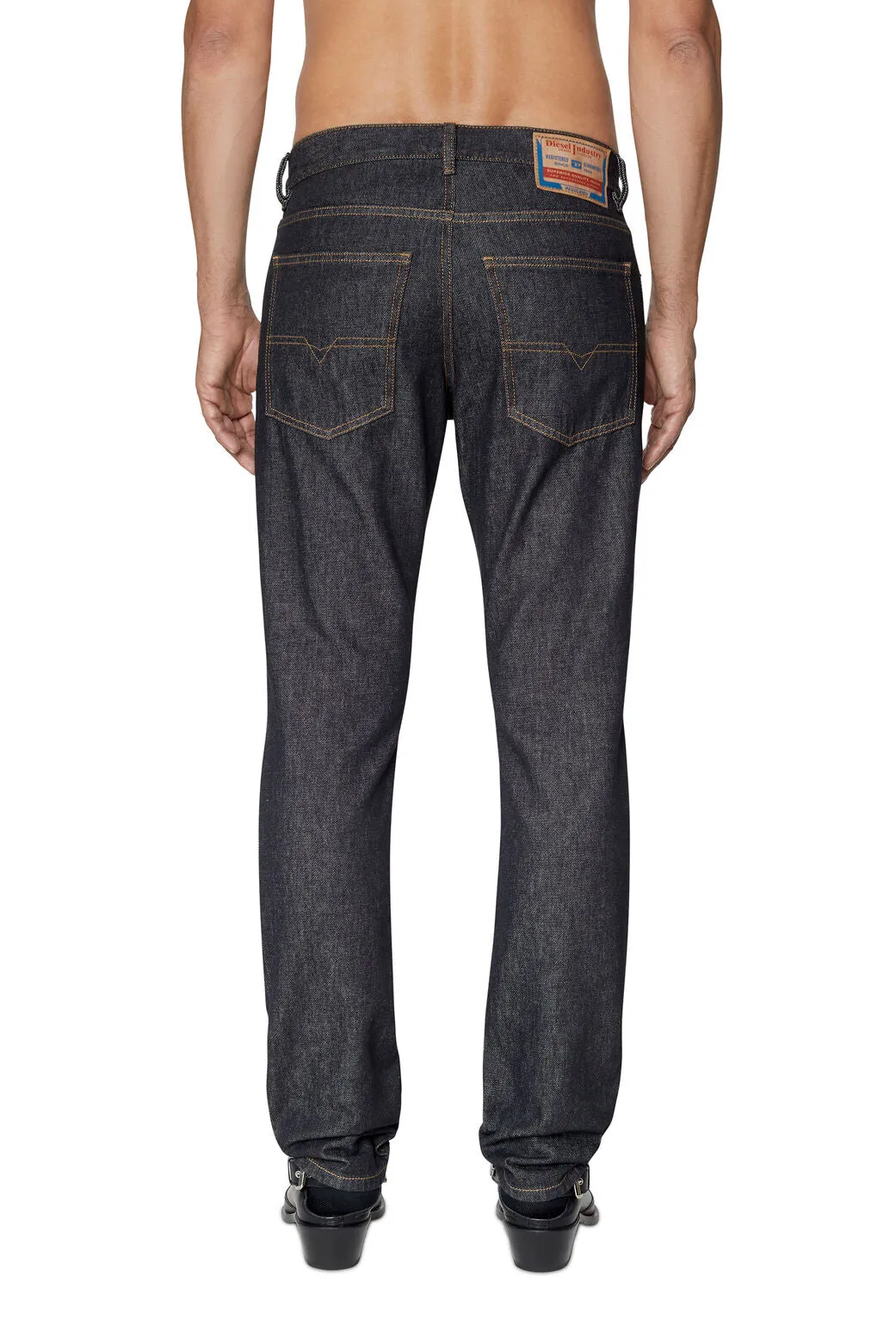 Diesel D-Sark Slim Fit Straight Leg Black Denim Jeans