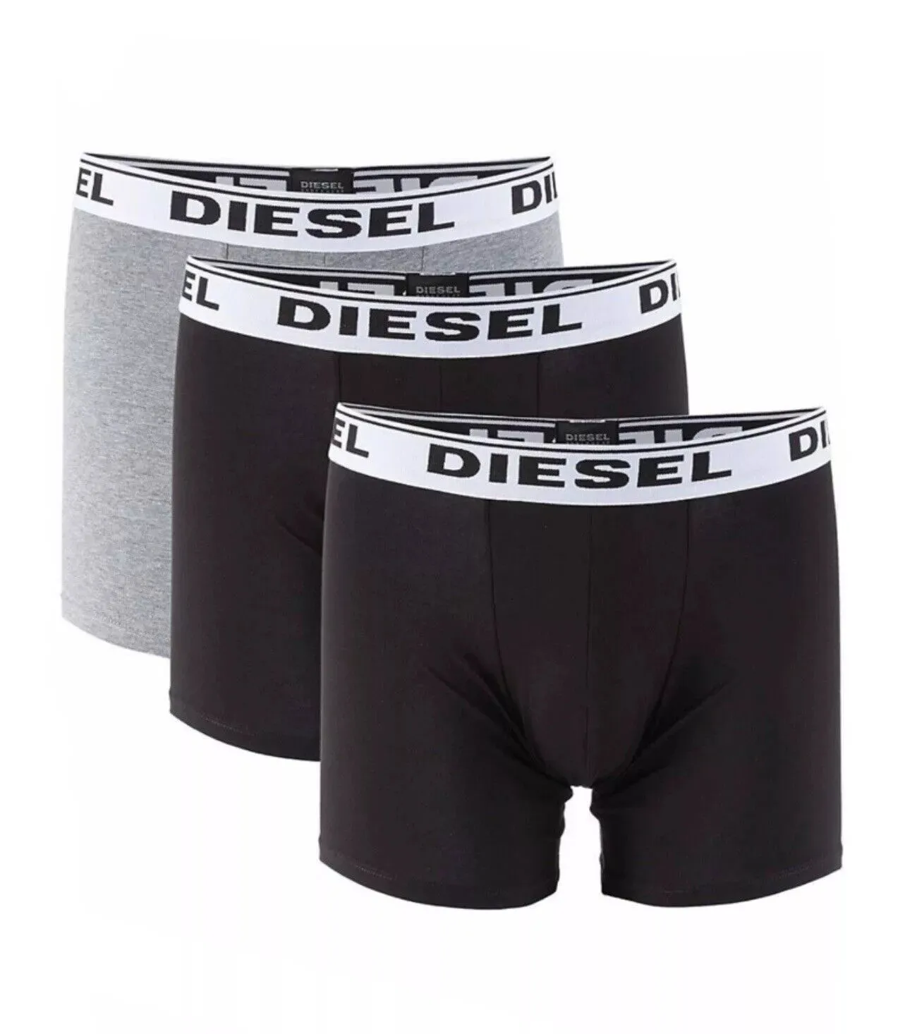 Diesel Sebastian Grey/Multi Three Pack Boxers Underwear