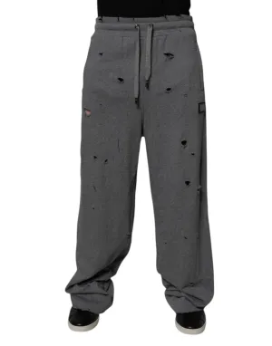 Dolce & Gabbana Cotton RipStyle Straight SweatMen's Men's Pants