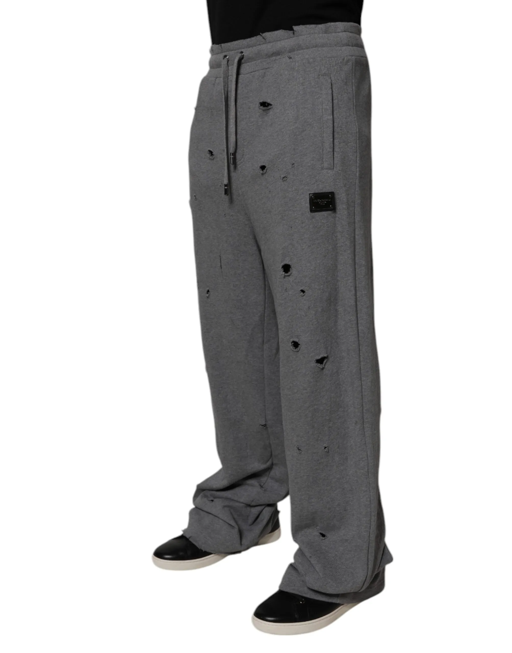 Dolce & Gabbana Cotton RipStyle Straight SweatMen's Men's Pants