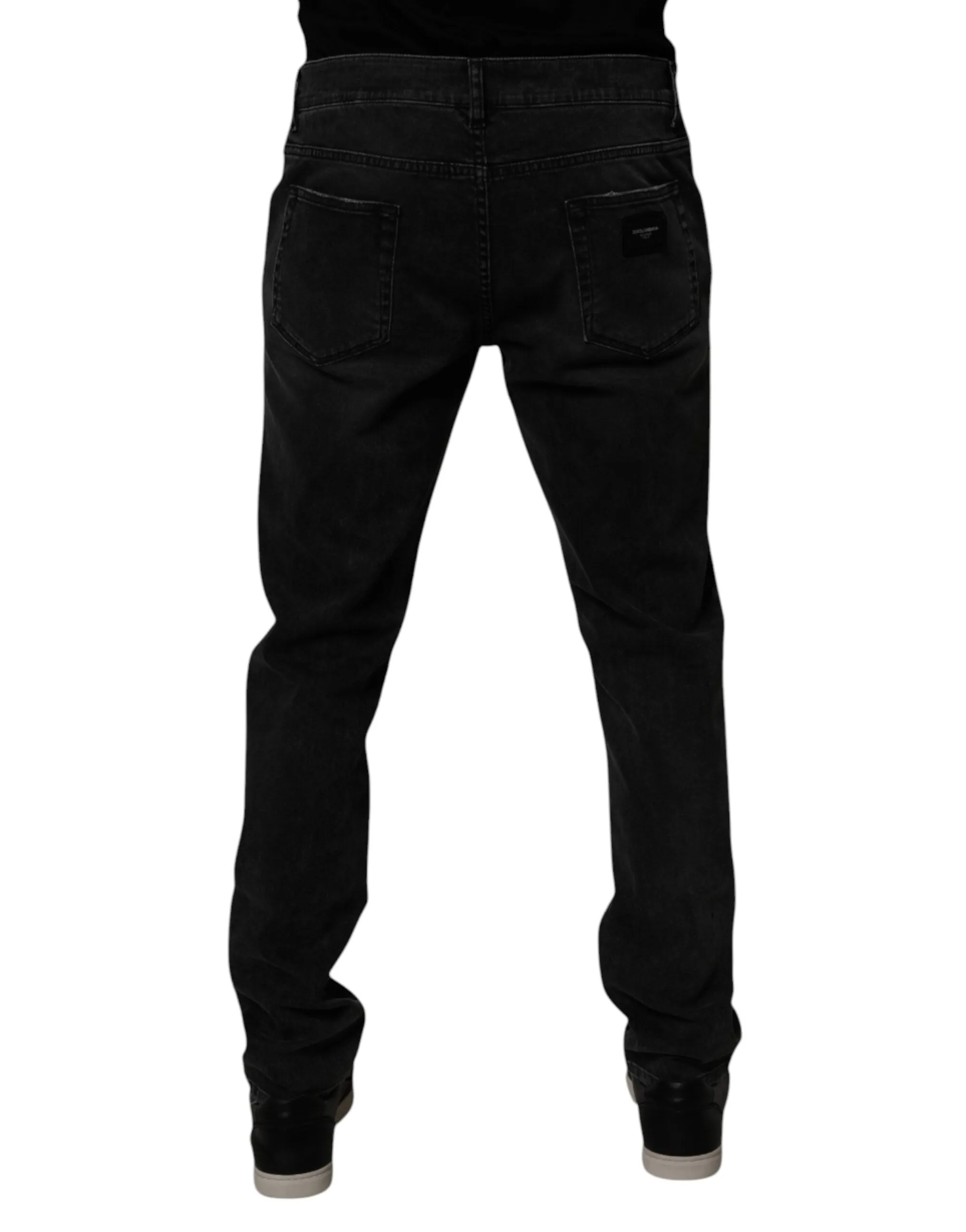 Dolce & Gabbana Leaf Cotton Classic Men Men's Jeans