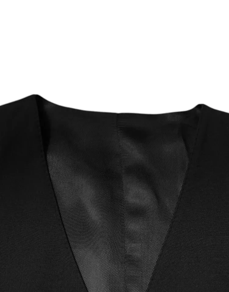 Dolce & Gabbana Wool Formal Dress Men Waistcoat Men's Vest
