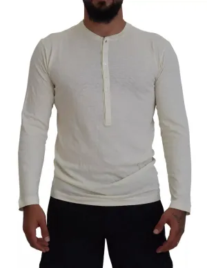 Dsquared² Cotton Linen Long Sleeves Pullover Men's Sweater (Pre-Owned)