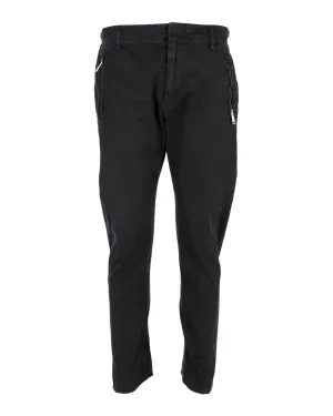 Dsquared2 Zipped Pocket Jeans in Black Cotton