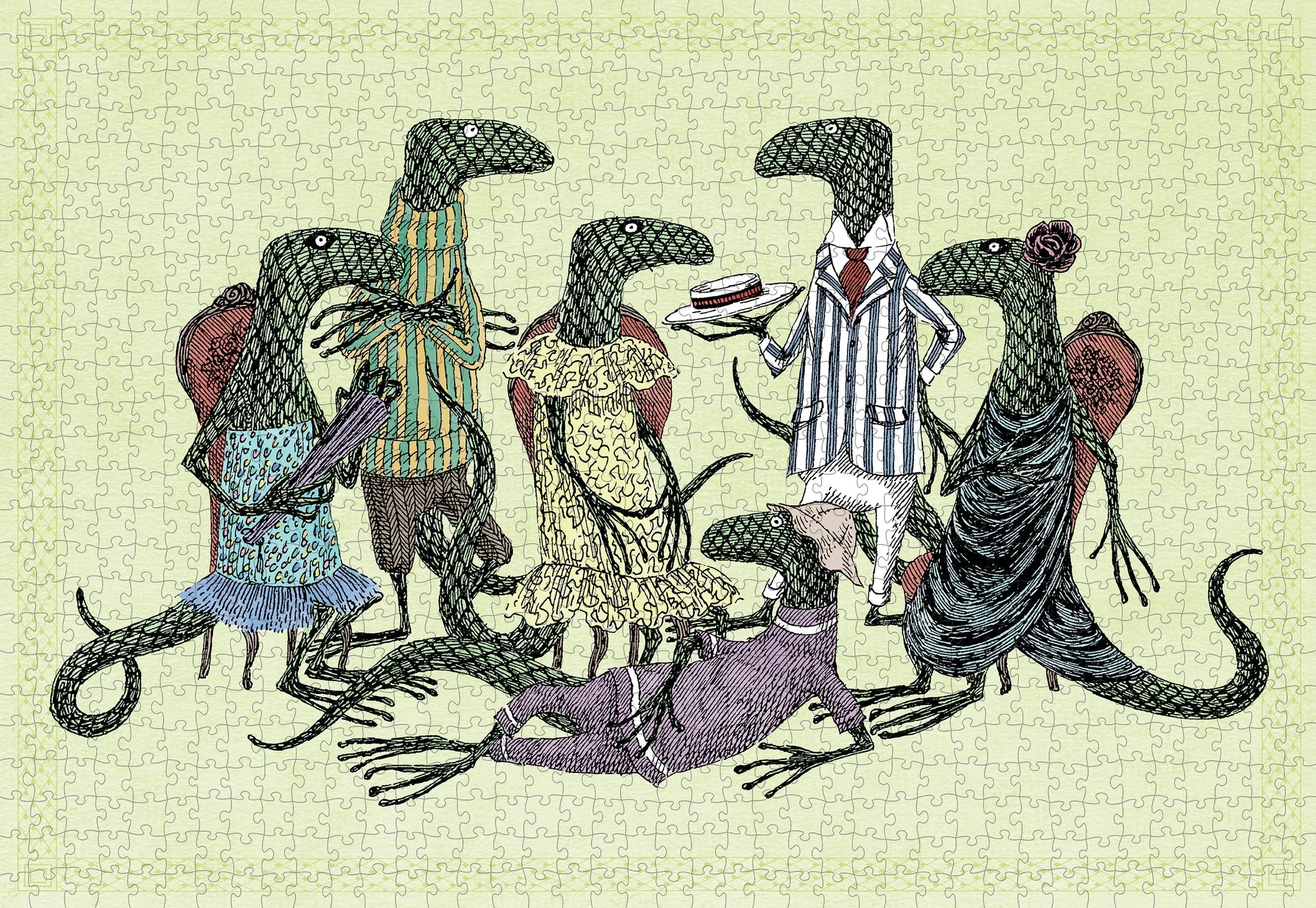 Edward Gorey The House Party 1000 Piece Puzzle