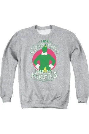Elf Cotton Headed Adult Crewneck Sweatshirt