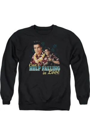 Elvis Presley Cant Help Falling Adult Crewneck Sweatshirt