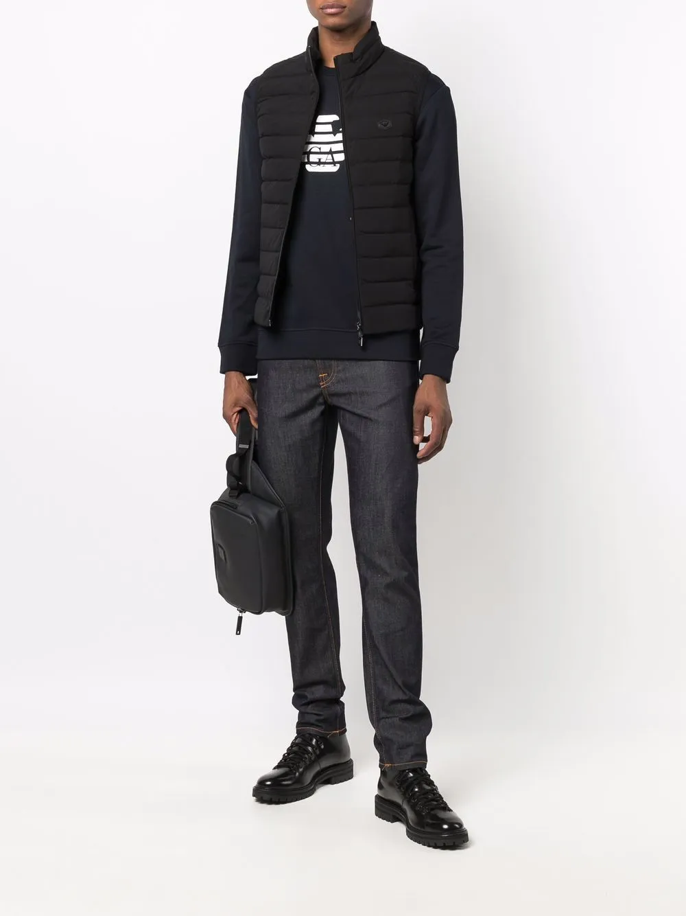 Emporio Armani Men's Sweaters blue