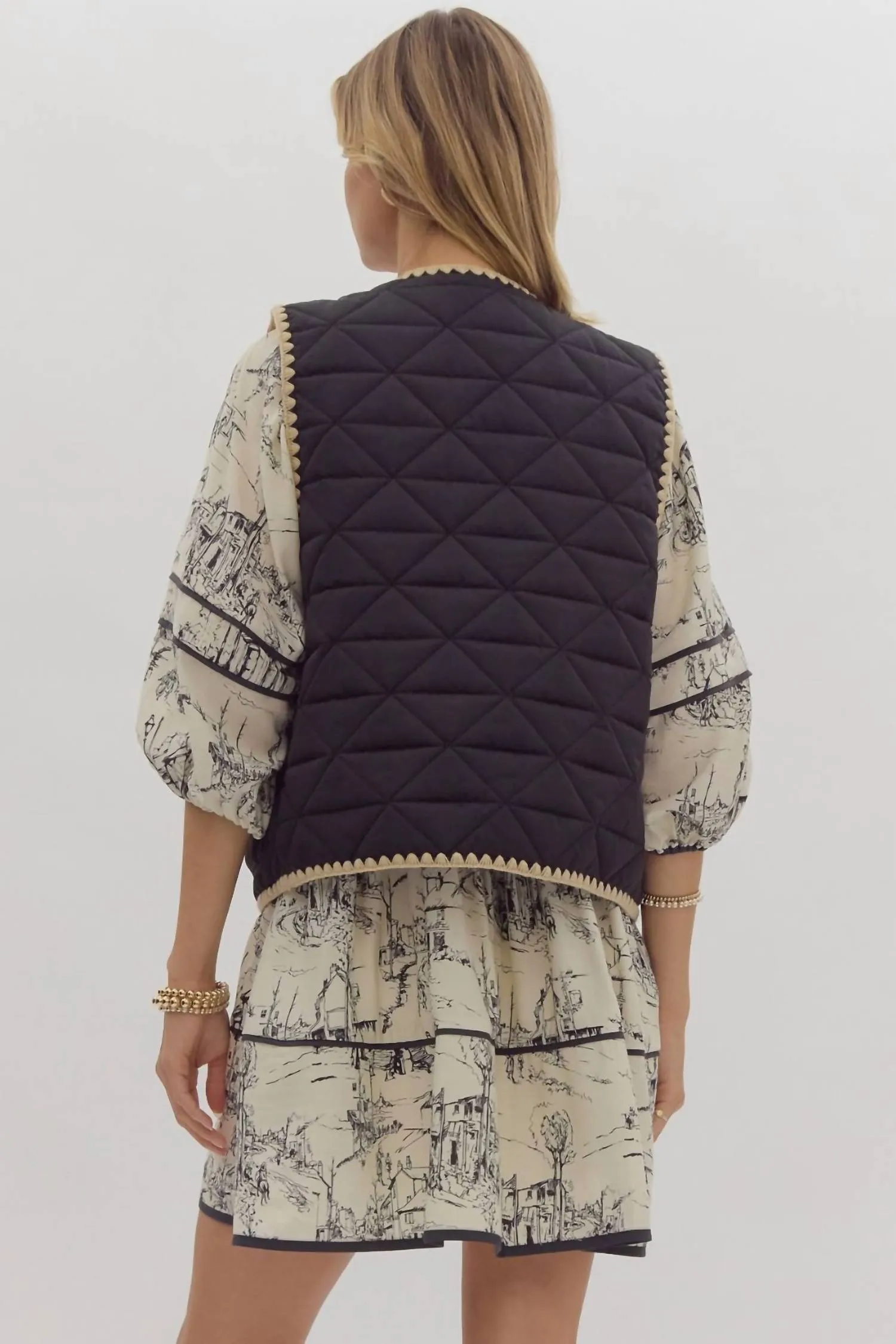 Enjoy The Ride Vest In Black