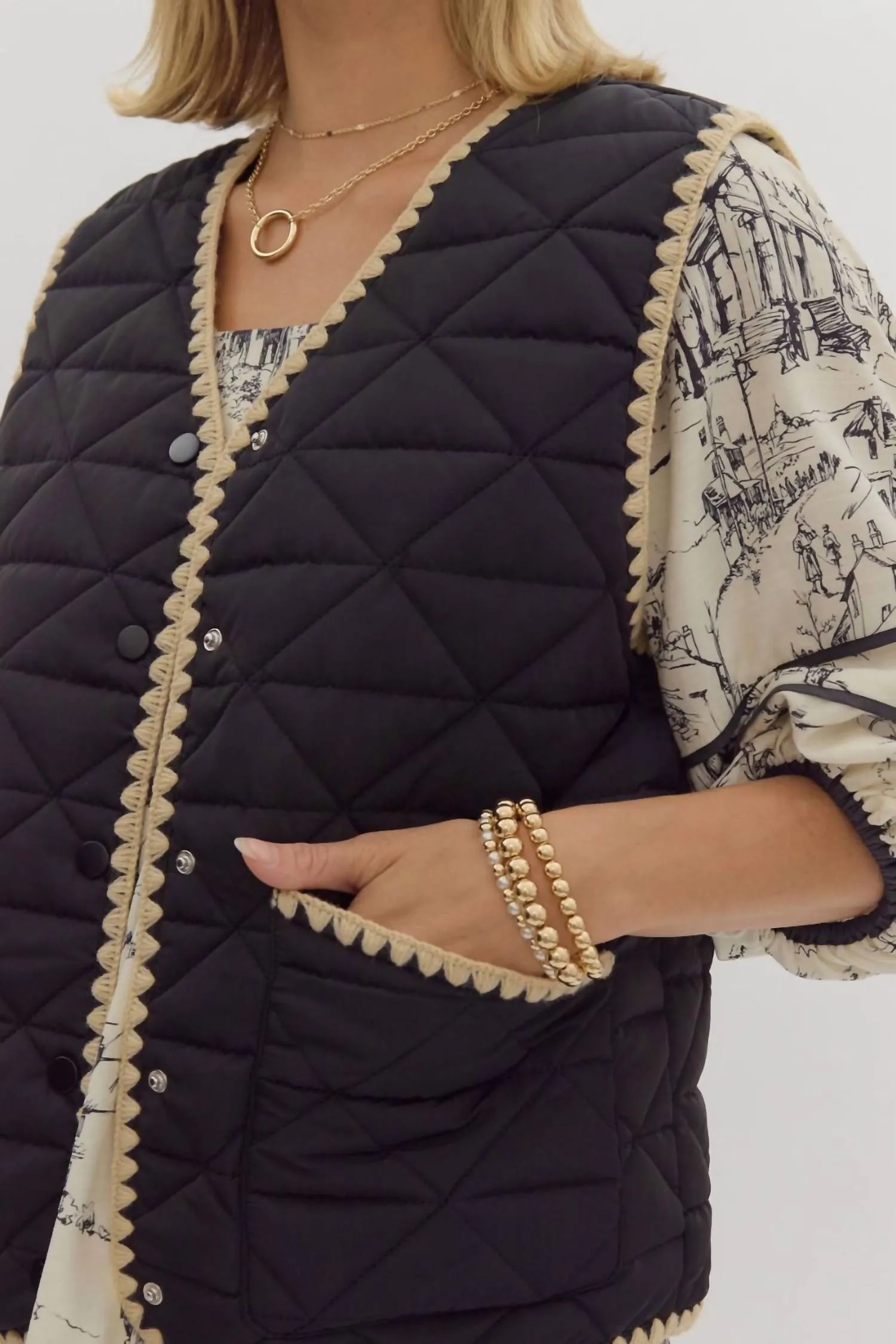 Enjoy The Ride Vest In Black