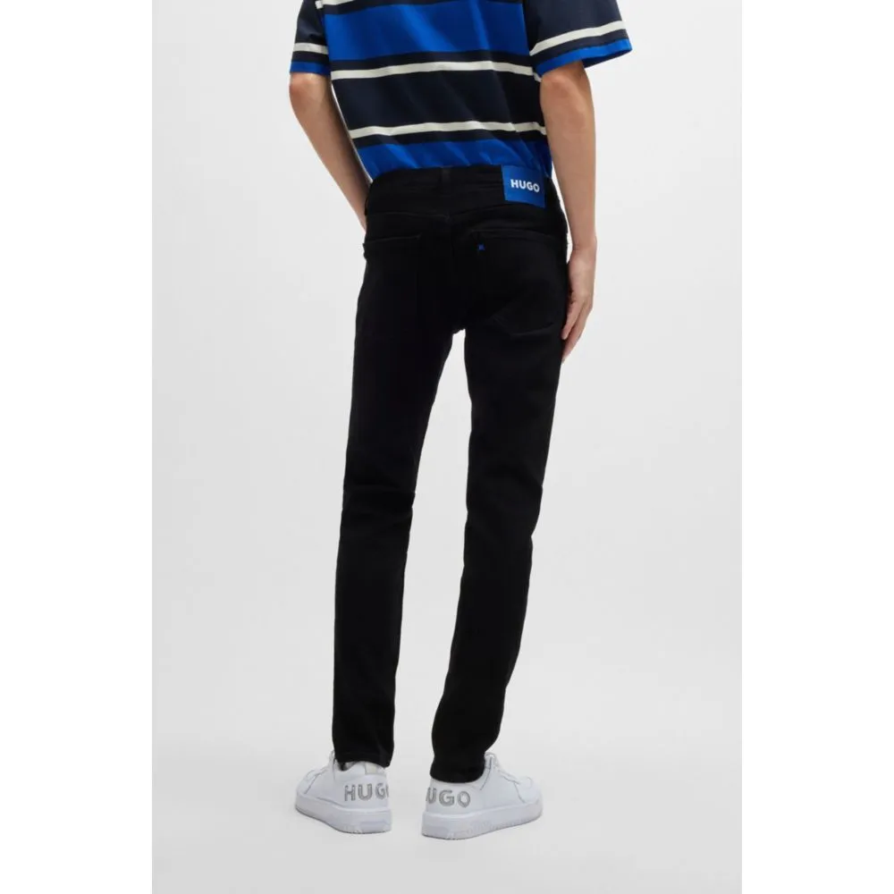 Extra-slim-fit jeans in black stretch denim