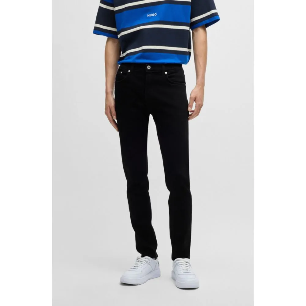 Extra-slim-fit jeans in black stretch denim