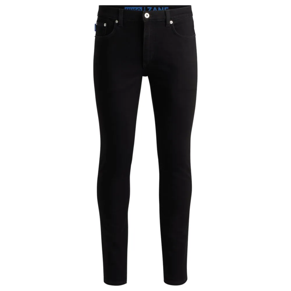 Extra-slim-fit jeans in black stretch denim