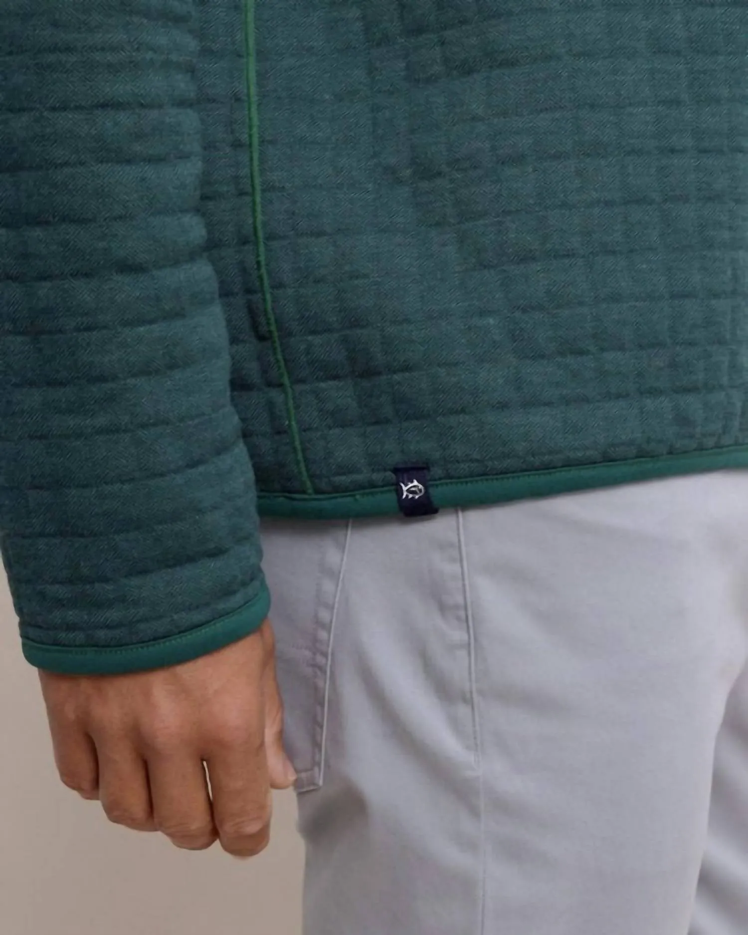 Fairwood Reversible Quarter Zip In Salt Meadow