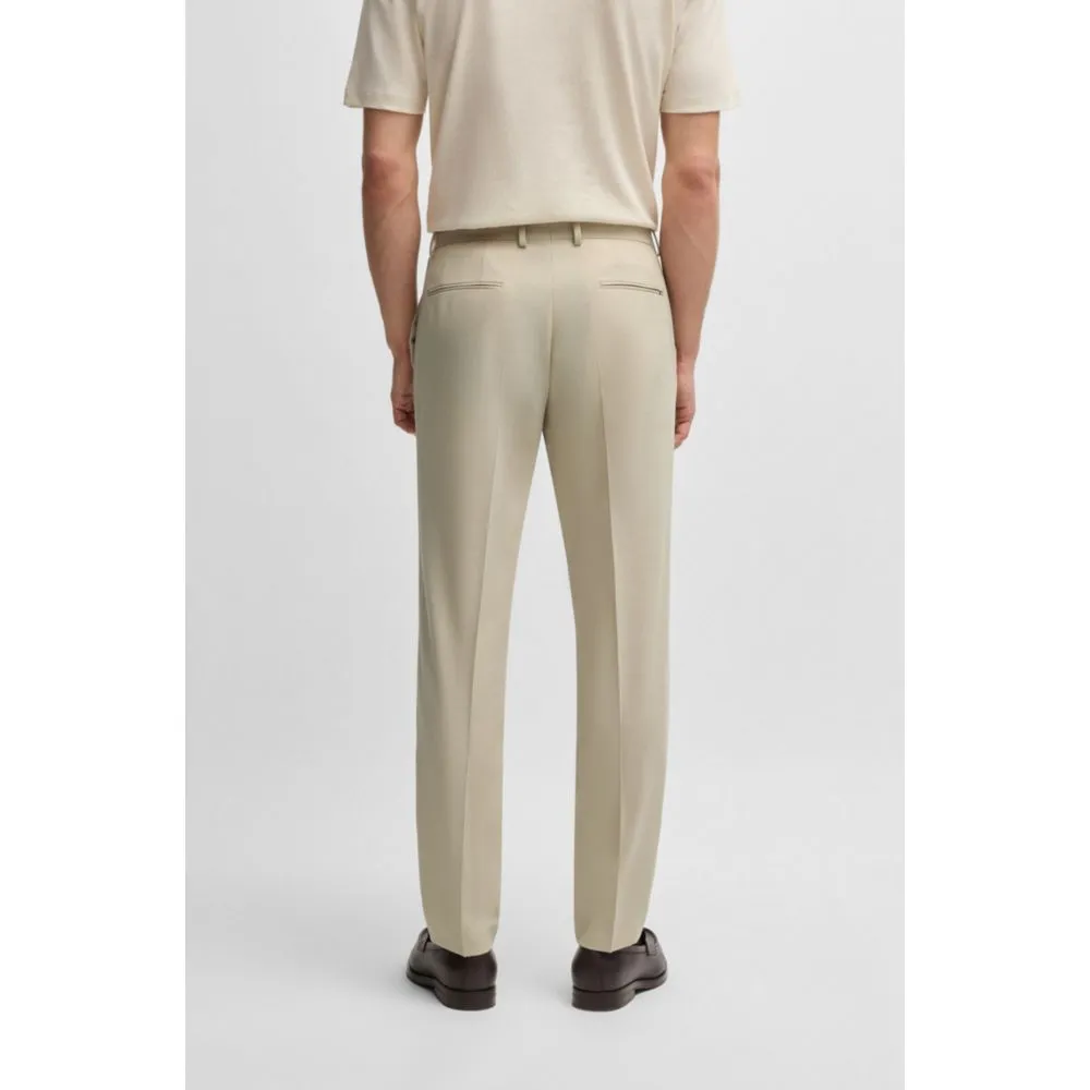 Formal trousers in washable super-flex fabric