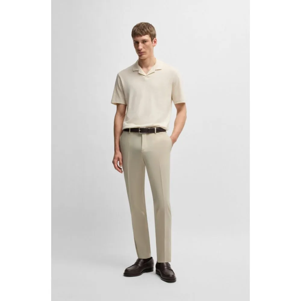 Formal trousers in washable super-flex fabric