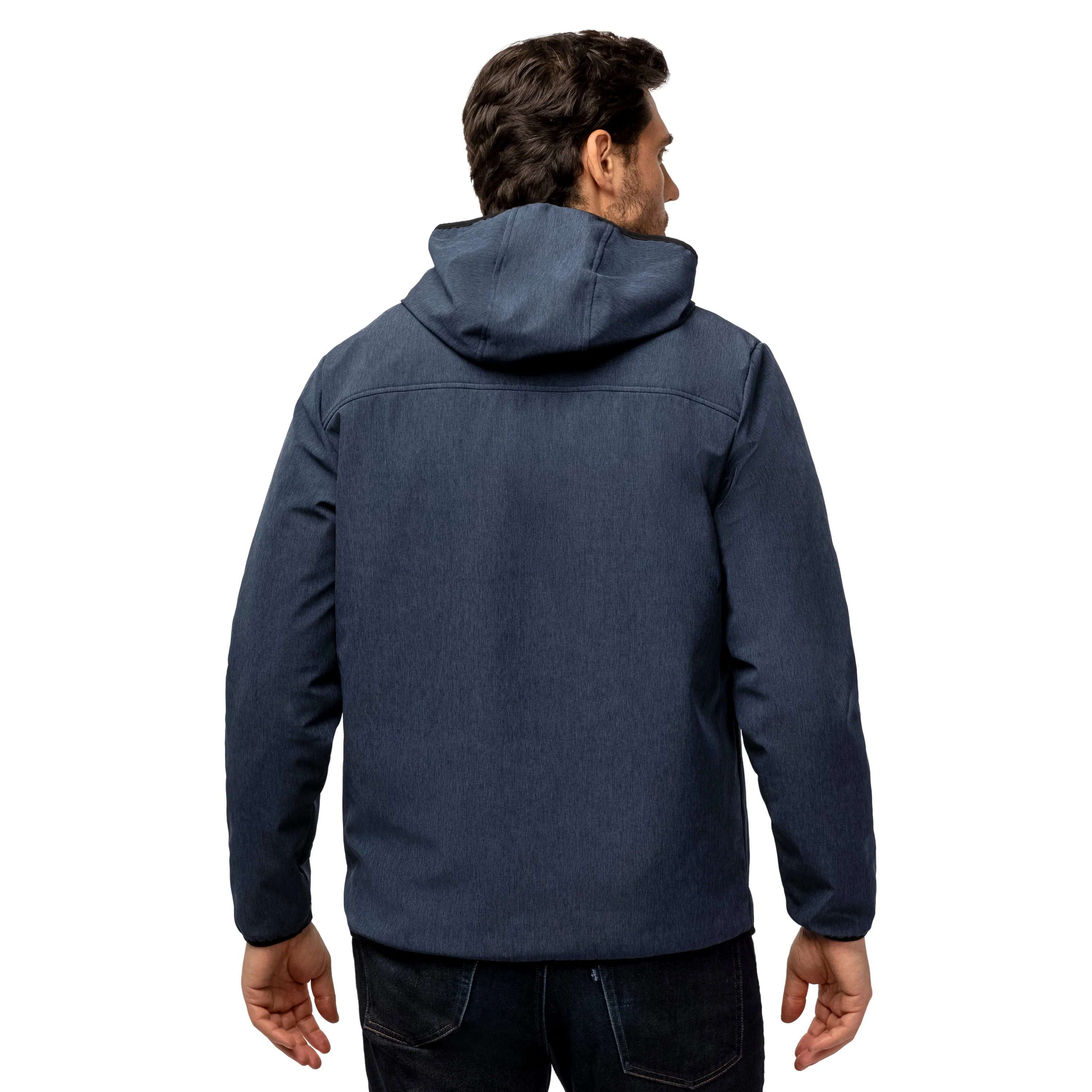 Free Country Men's Melange Stretch Full Zip Hoodie