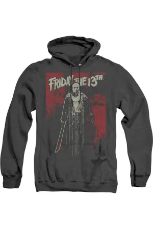 Friday The 13th Drip Adult Heather Hoodie / Hooded Sweatshirt