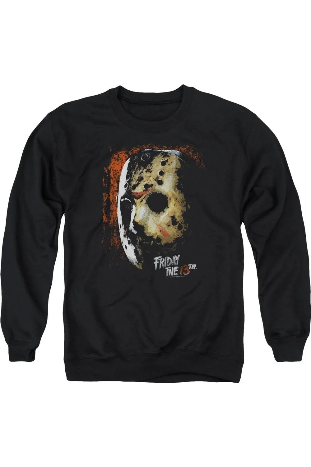 Friday The 13th Mask Of Death Adult Crewneck Sweatshirt