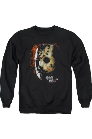 Friday The 13th Mask Of Death Adult Crewneck Sweatshirt