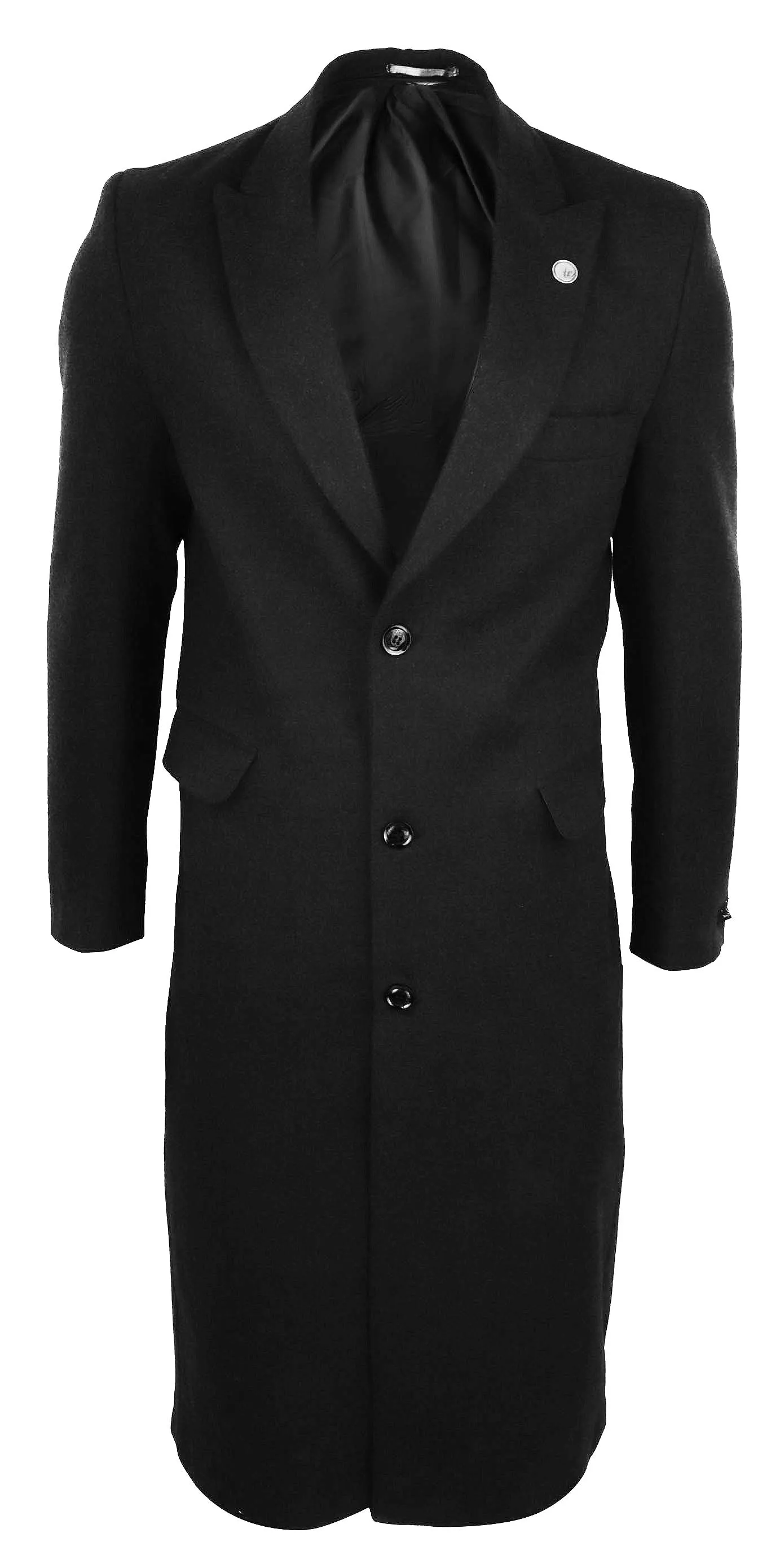 Full Length Overcoat Wool Mix Peaky Blinders