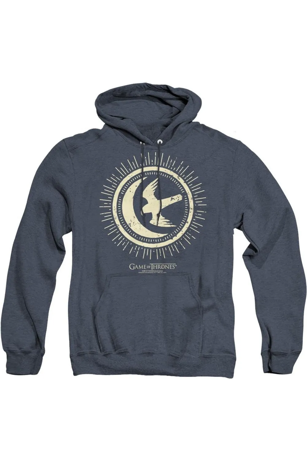 Game Of Thrones Arryn Burst Sigil Adult Heather Hoodie / Hooded Sweatshirt