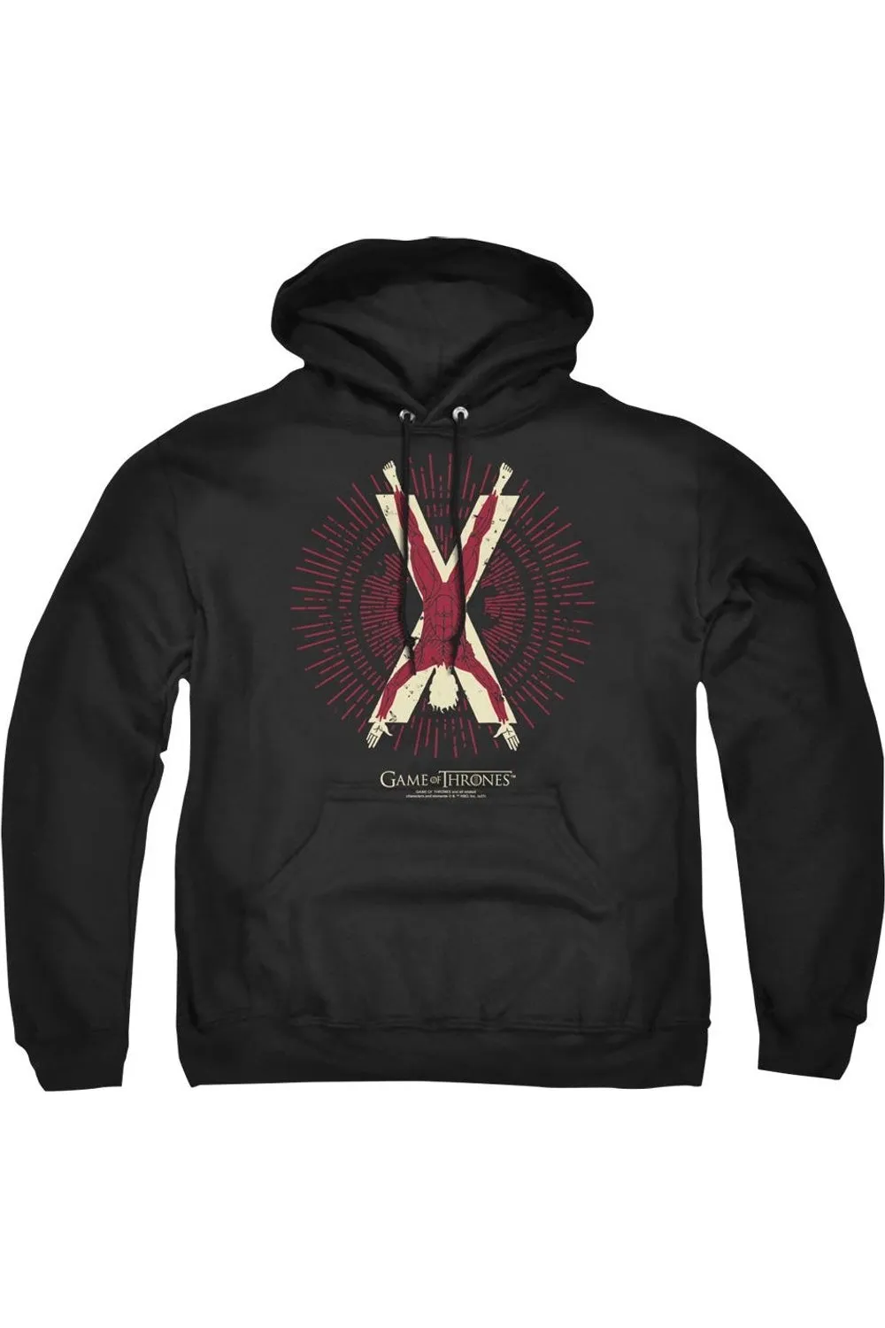 Game Of Thrones Bolton Burst Sigil Adult Pull Over Hoodie / Hooded Sweatshirt