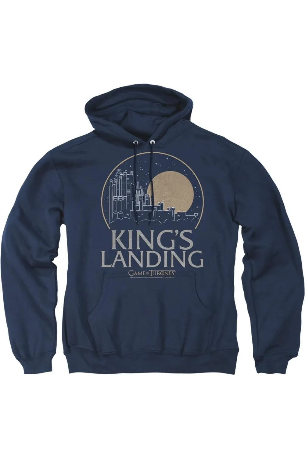 Game Of Thrones Kings Landing Adult Pull Over Hoodie / Hooded Sweatshirt