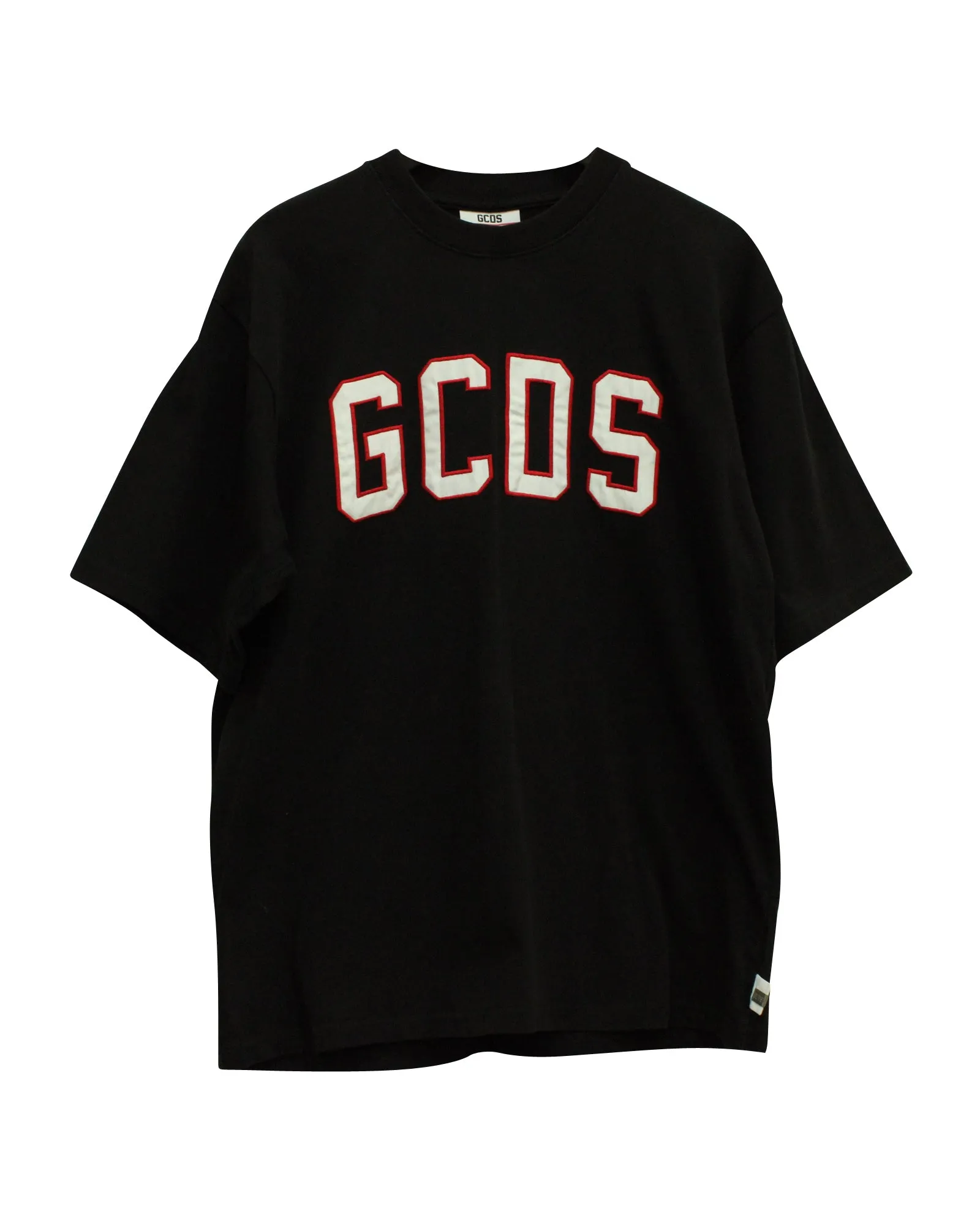 GCDS Logo-Print T-shirt in Black Cotton