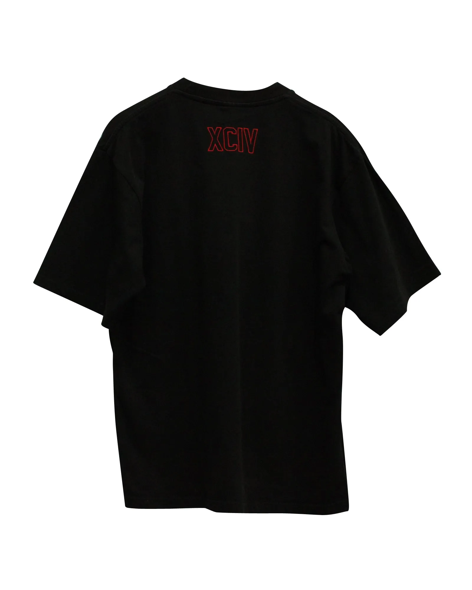 GCDS Logo-Print T-shirt in Black Cotton