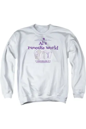 Gilmore Girls Als Pancake World Adult Crewneck Sweatshirt