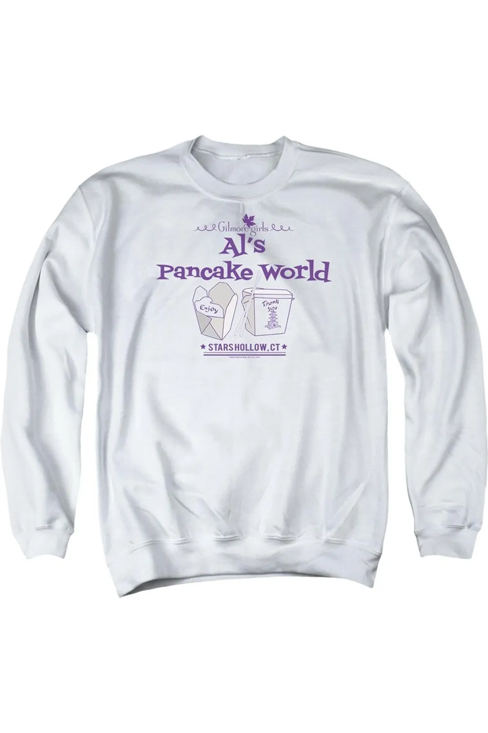 Gilmore Girls Als Pancake World Adult Crewneck Sweatshirt