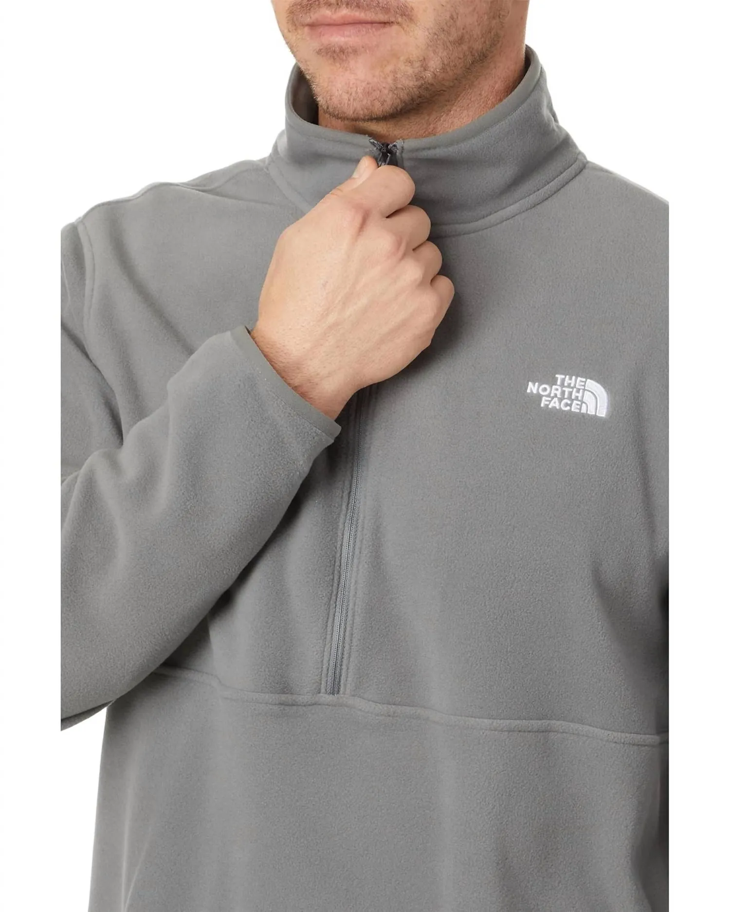Glacier Fleece 1/2 Zip Jacket In Smoked Pearl