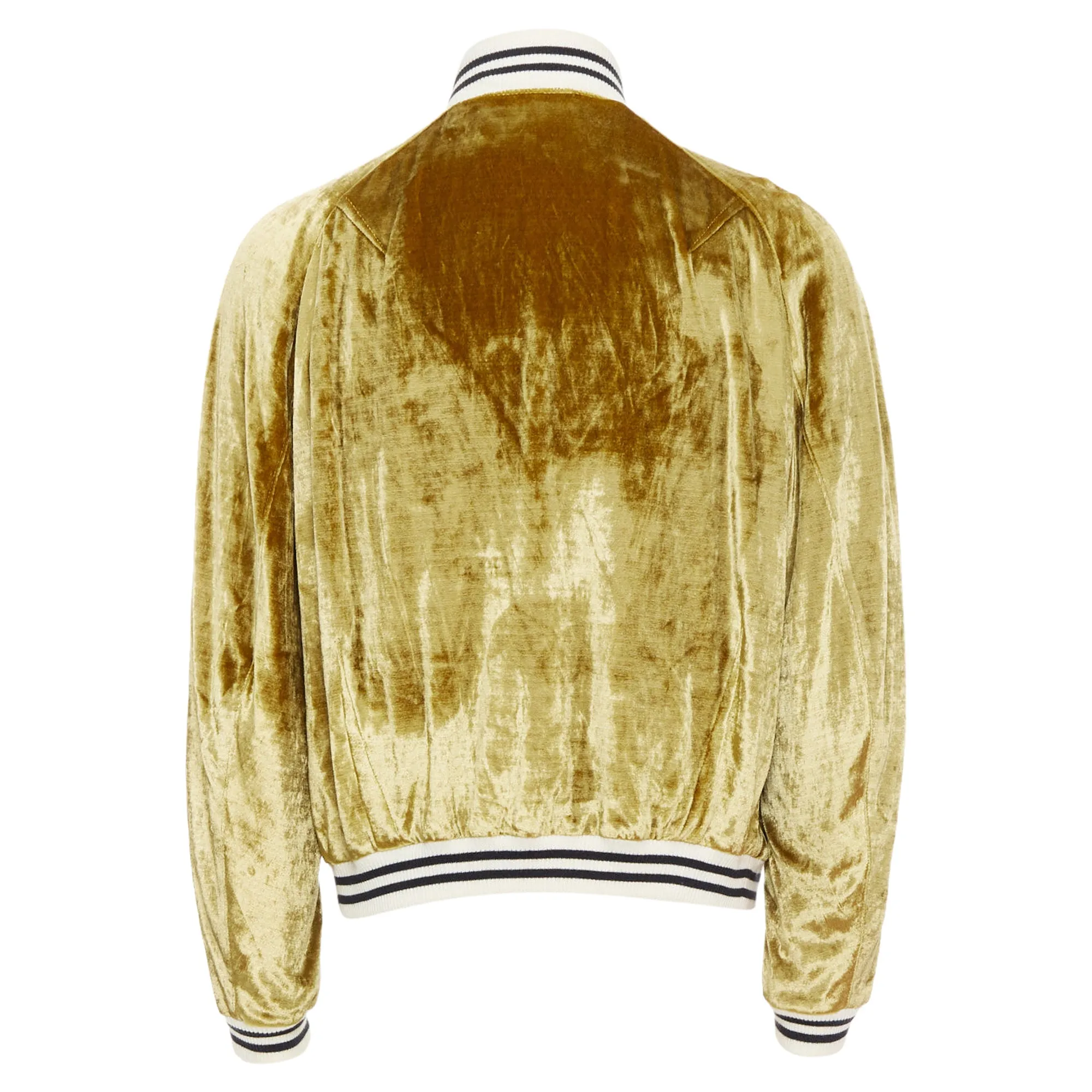 Haider Ackermann Runway Crushed Velvet Teddy Bomber Jacket