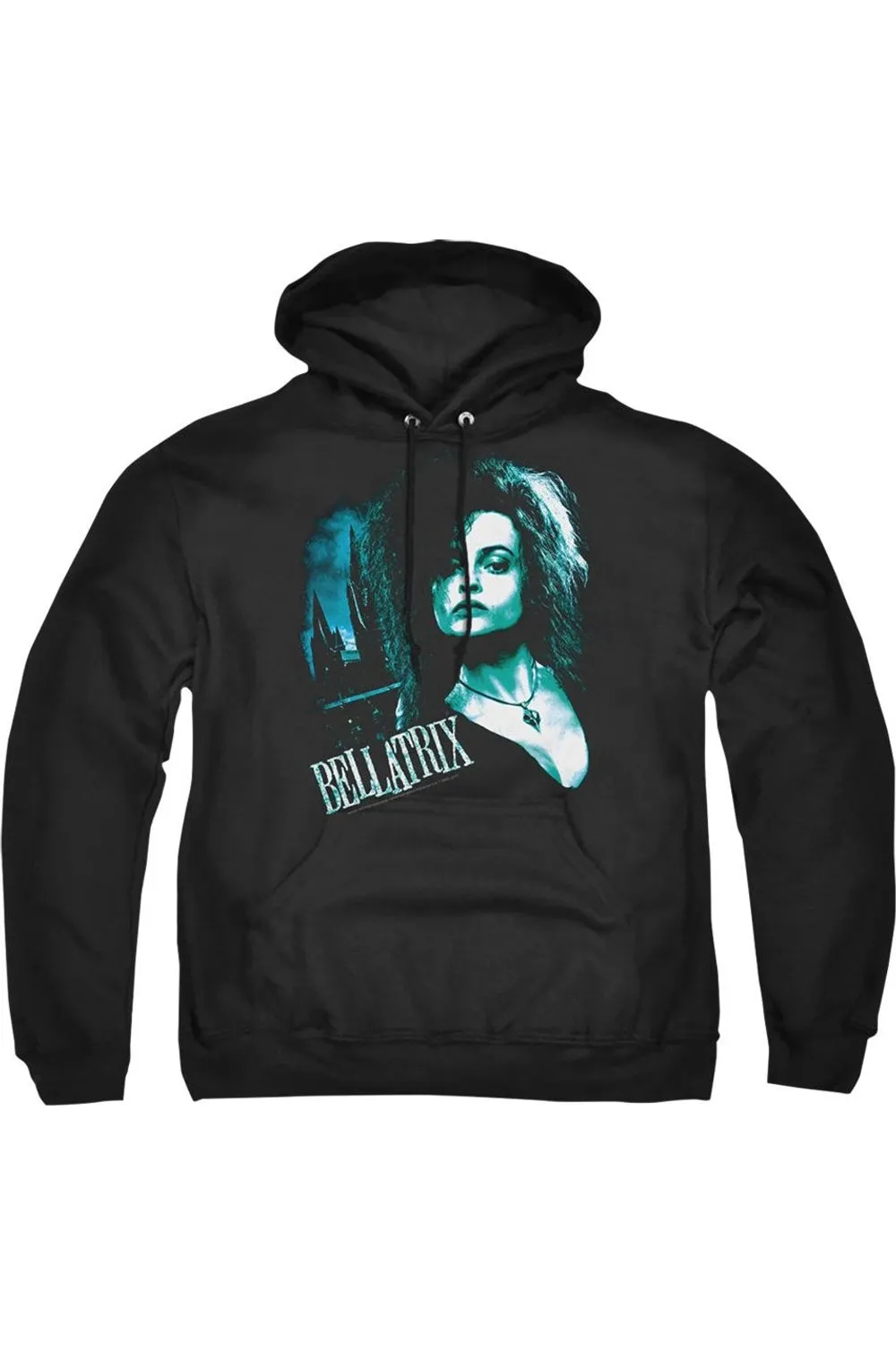Harry Potter Bellatrix Closeup Adult Pull Over Hoodie / Hooded Sweatshirt
