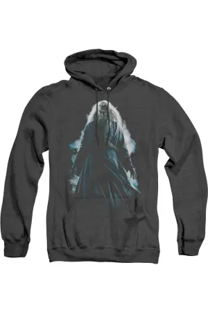 Harry Potter Dumbledore Burst Adult Heather Hoodie / Hooded Sweatshirt