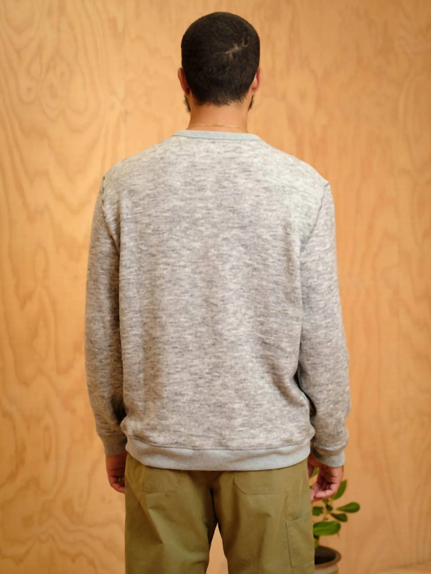 Heathered Crew In Gray