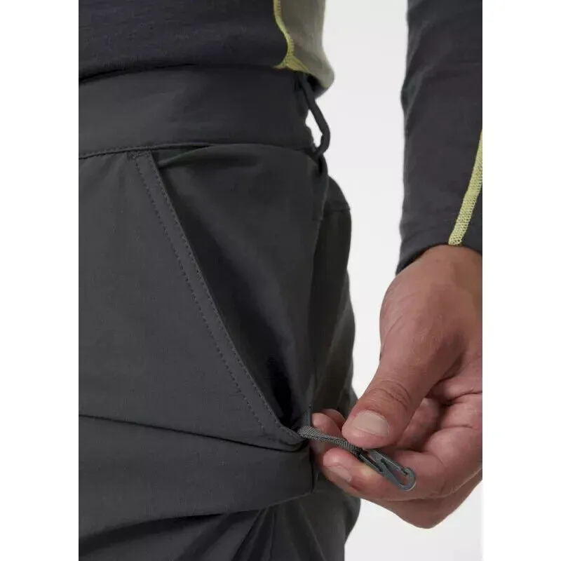 Helly Hansen Brono Shorts Men's Large Gray Stretch Softshell Cargo Hiking ERK554
