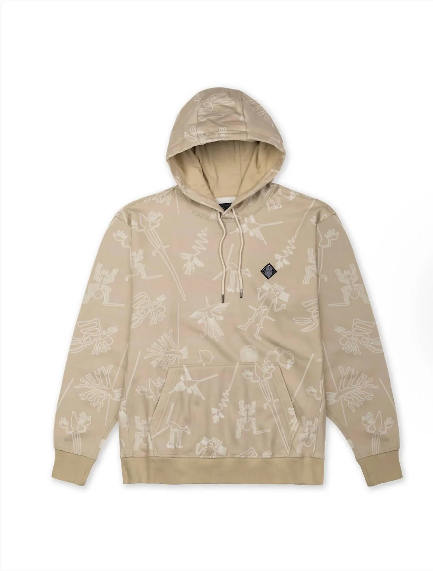 Helsinki Cotton Hoodie In Beige