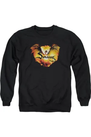 Hobbit Reign In Flame Adult Crewneck Sweatshirt