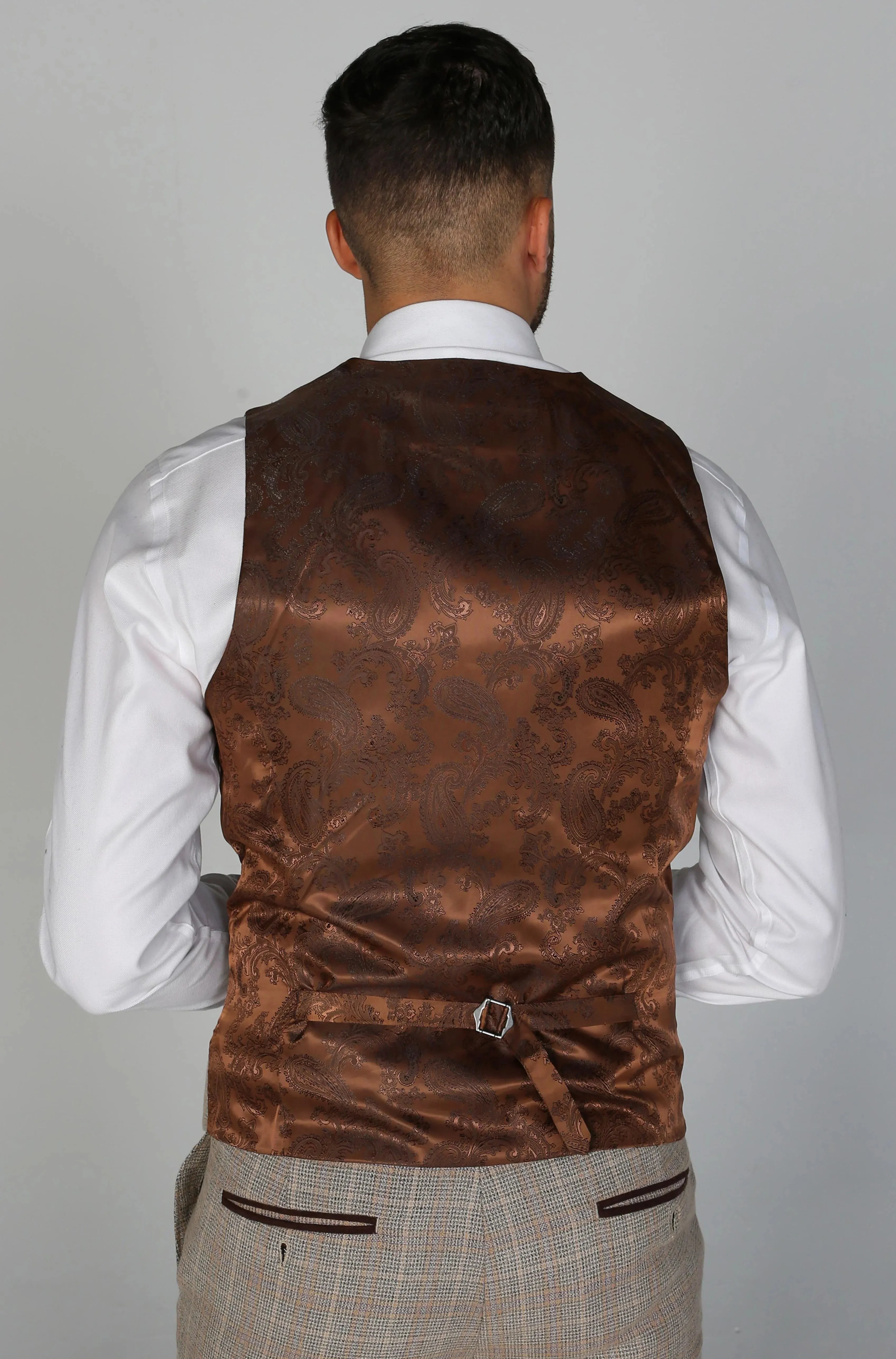 Holland Tweed Check Waistcoat