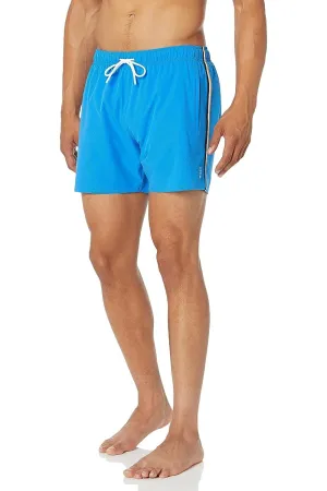 HUGO BOSS Men Standard Iconic Stripe Swim Shorts Trunks Pitstop Blue
