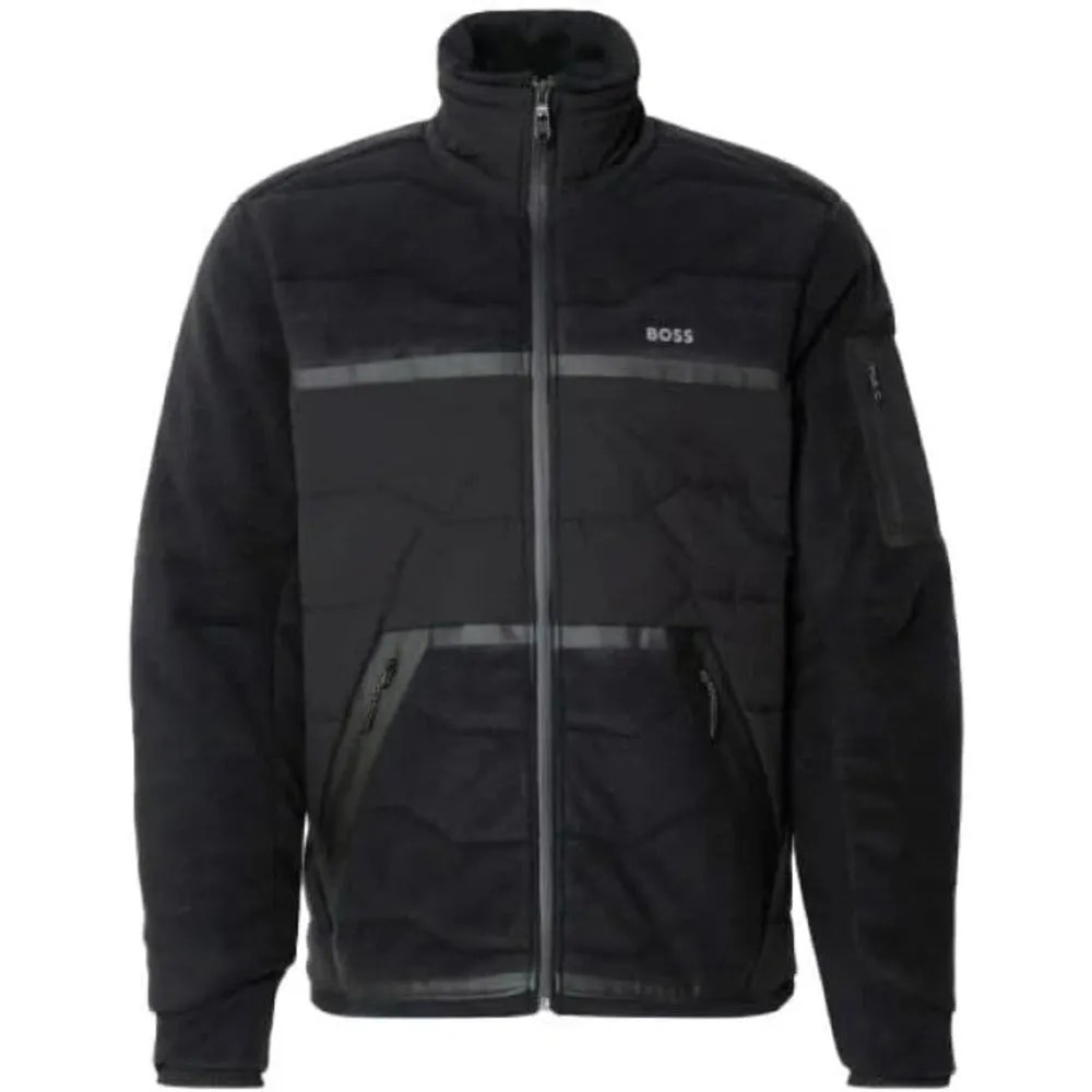 Hugo Boss Men's Snoozy Fleece Puffer Coat, Black