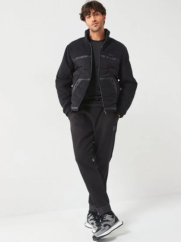 Hugo Boss Men's Snoozy Fleece Puffer Coat, Black