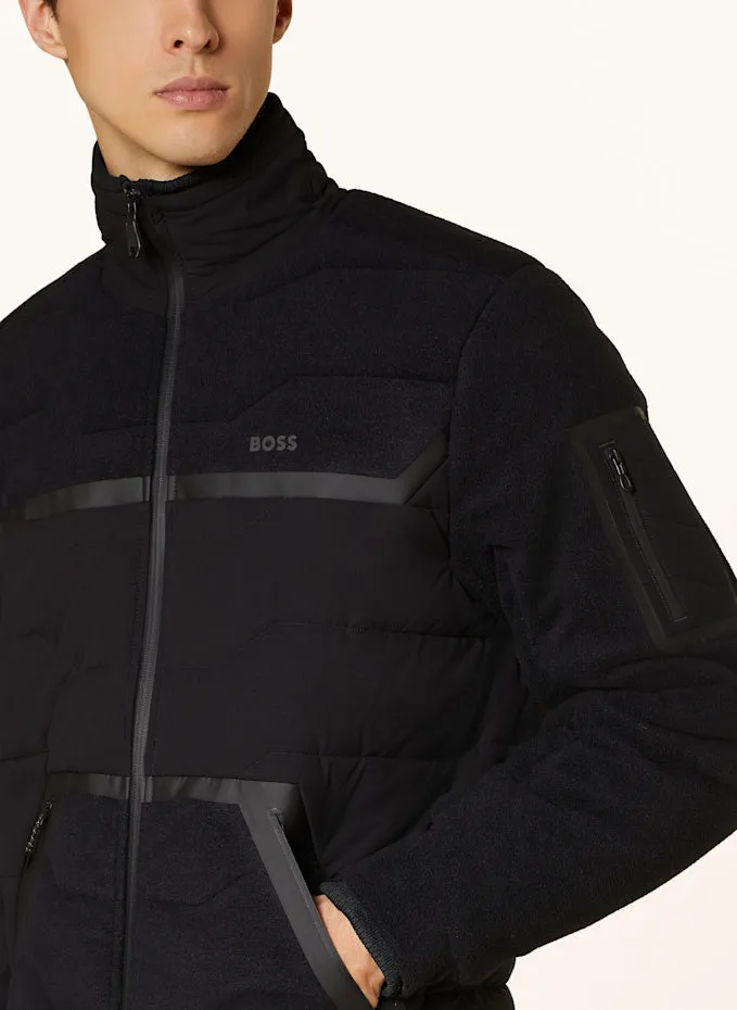 Hugo Boss Men's Snoozy Fleece Puffer Coat, Black